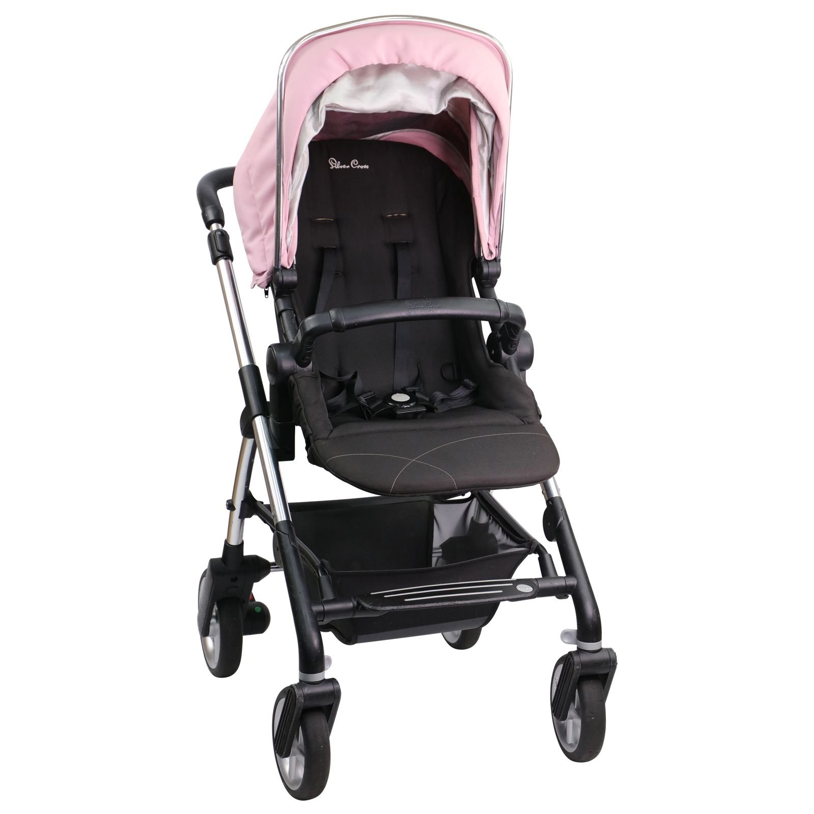 Silver Cross Wayfarer Chassis Seat Carrycot Pink Prams Pushchairs KidX Buy Sell Exchange